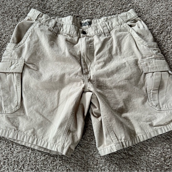 Guide Gear Adjustable Waist Cargo Shorts Men Size 44 Gray/khaki 2 Pair - Picture 2 of 8